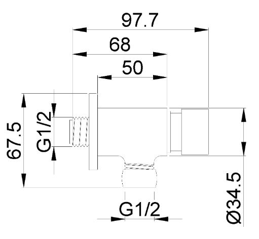 GRIFO TEMPORIZADO URINARIO MURAL 6L/MIN NOFER 07510.N