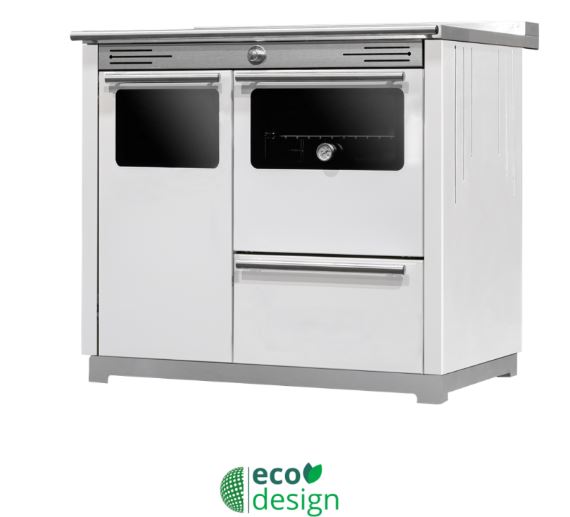 COCINA LEÑA HIDROCALEFACTORA TROPICAL AC BLANCO 11,8kw 884x935x730 METLOR 
