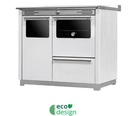 COCINA LEÑA HIDROCALEFACTORA TROPICAL AC BLANCO 11,8kw 884x935x730 METLOR 