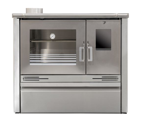 COCINA LEÑA TRADICIONAL ME16 INOX PV 6,8kw 820x935x545 METLOR