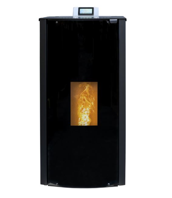 HIDROESTUFA DE PELLETS 26,2kW CRISTAL 18 NEGRA METLOR