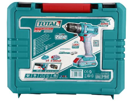 TALADRO ATORNILLADOR C/BATERÍA 20V TDLI200528E TOTAL