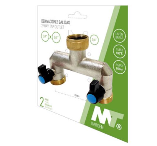 DERIVACION 2 SALIDAS 3/4" MT