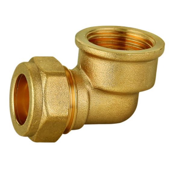 CODO HERMETO HEMBRA 12x1/2" COMPRESION COBRE