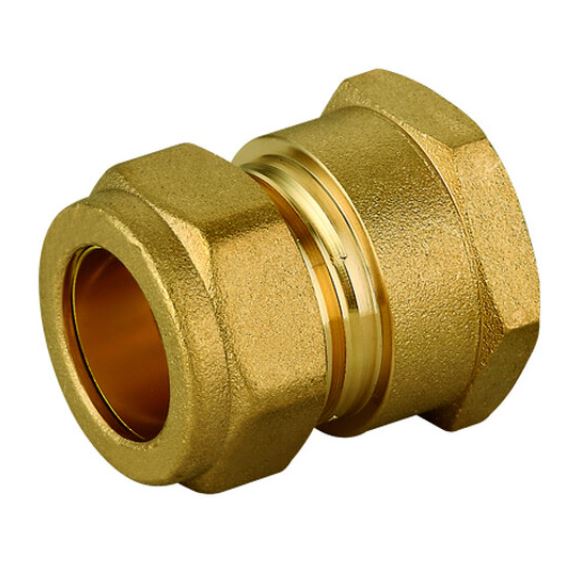 RACOR HERMETO HEMBRA 12x1/2 COMPRESION COBRE