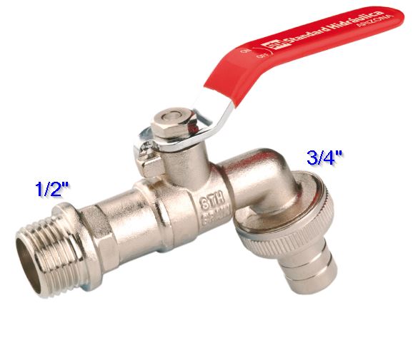 GRIFO MANGUERA ESFERA BEX 1/2"