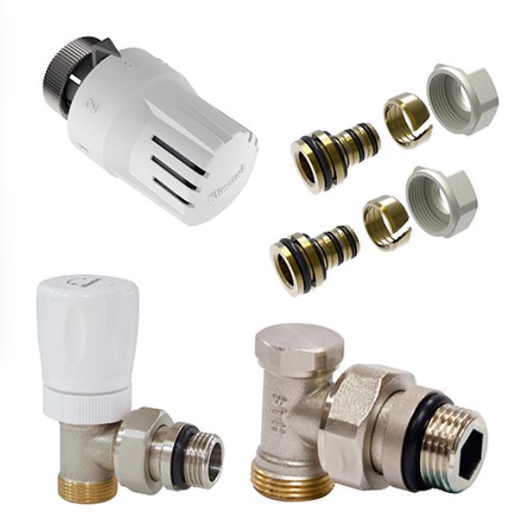 KIT TERMOSTATICO MULTICAPA 16-1/2" STH (cabezal+llave+deten+2conectores)