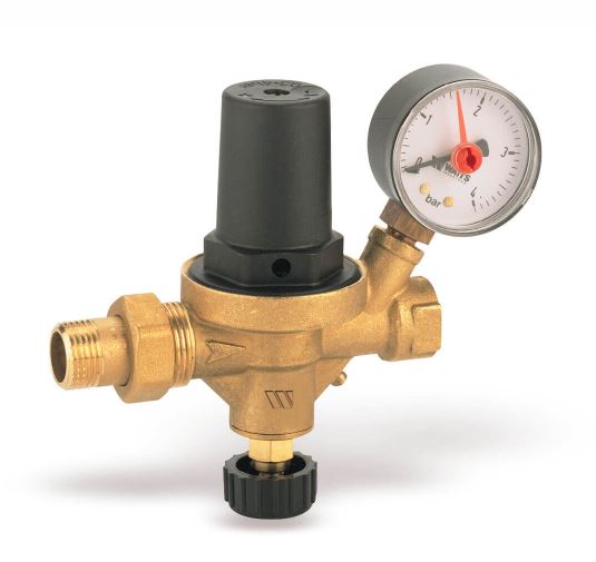 VALVULA LLENADO AUTOMATICO CON RETENCION Y PURGA  1/2" M/H CON MANOMETRO ALM WATTS