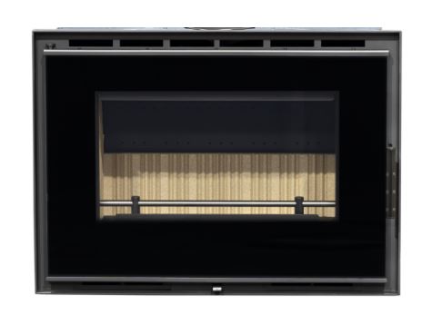 INSERTABLE CHIMENEA LEÑA CANALIZABLE CRISTAL SERIGRAFIADO ELOS 70 VITRUS 7,8kW METLOR