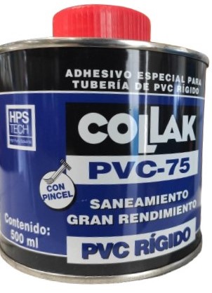 BOTE COLA PVC 1/2L LENTA DESAGÜE COLLAK AZUL