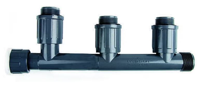 COLECTOR 3 SALIDAS 1” H X 1” M. 3 SALIDAS: 1” H - RAIN BIRD