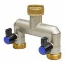 DERIVACION CON LLAVE 2 SALIDAS 3/4" MT RIEGO