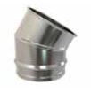 CODO 15º CHIMENEA  SIMPLE PARED 80 AISI 316 CONVESA BICQ08