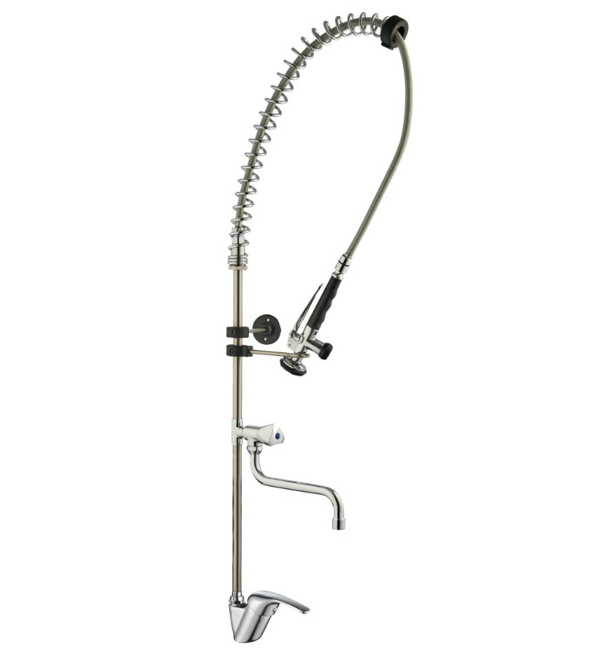 GRIFO INDUSTRIAL TIPO DUCHA MEZCLADOR MONOMANDO CON CAÑO ORIENTABLE NOFER