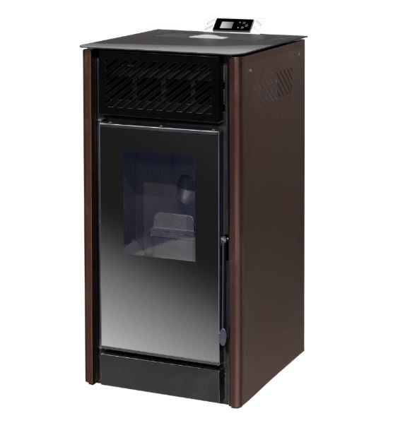 ESTUFA DE PELLETS CON VENTILADORES 9,6kW V10 BRONCE METLOR