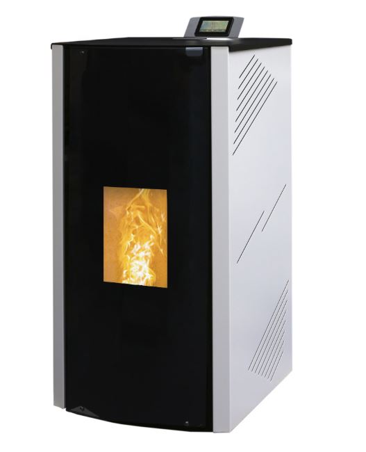 HIDROESTUFA DE PELLETS 18,33kW CRISTAL 18 BLANCA METLOR