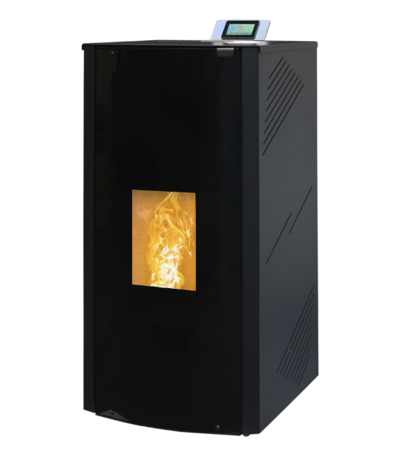HIDROESTUFA DE PELLETS 24,3kW CRISTAL 24 NEGRA METLOR