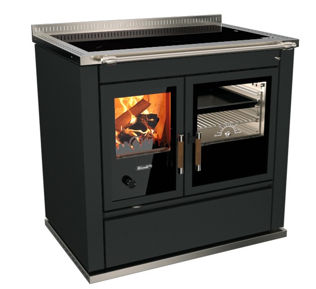 COCINA DE LEÑA S90 Classica Negra RIZZOLI