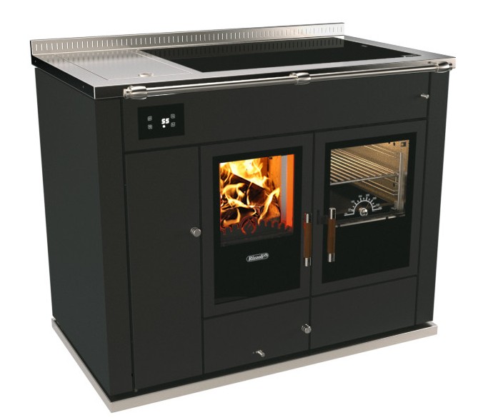 TERMOCOCINA DE LEÑA STP Negra 10,5kW RIZZOLI