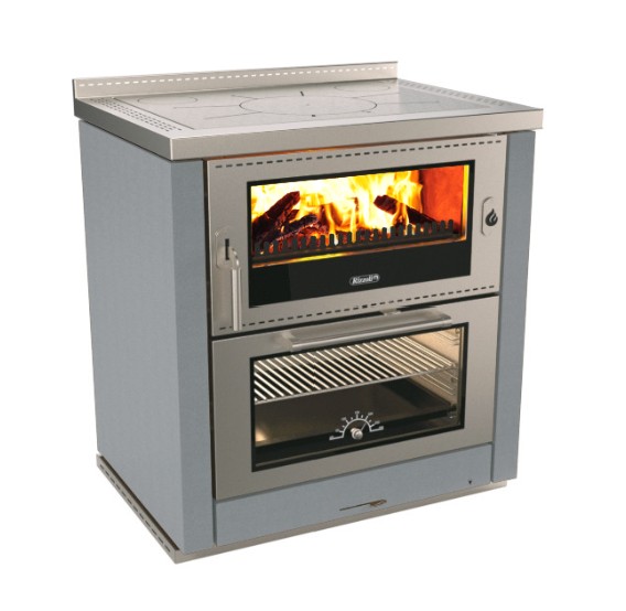 COCINA LEÑA ML80 GRIS RIZZOLI