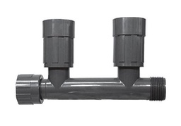 [221V54263] COLECTOR 2 SALIDAS 1” H X 1” M. 2 SALIDAS: 1” H - RAIN BIRD