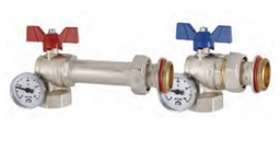 [283102010] KIT VÁLVULAS PROGRESS A ESCUADRA CON RACOR Y TERMÓMETRO 1" EMMETI