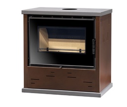 [28381008B] ESTUFA LEÑA CON VENTILADORES BELL 11 PLUS BRONCE 7,8kW METLOR