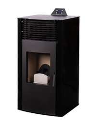 [28381201F] ESTUFA DE PELLETS CON VENTILADORES 11kW BÁRBARA NEGRA METLOR