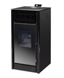 [28381201N] ESTUFA DE PELLETS CON VENTILADORES 9,6kW V10 NEGRA METLOR