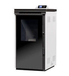 [28381201W] ESTUFA DE PELLETS CON VENTILADORES 8,2kW ADRIANA 8 CRISTAL BLANCA METLOR